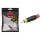 PLUG RCA MACHO BLACK SERIES PROFISSIONAL EM METAL