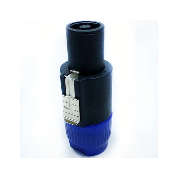 Plug SPEAKON Macho com trava - AZUL