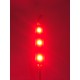 MODULO/BARRA DE LED VERMELHO 3W 12VDC